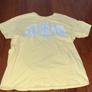 yellow “colorado” hollister tshirt